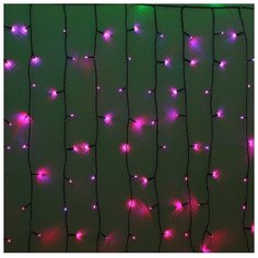 Гирлянда Sh Lights Магический занавес, 200 x 100 см, LDCL200-MG, 200 ламп, разноцветные диоды/черный провод