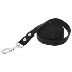 Поводок для собак КАСКАД Classic черный 3 м 25 мм