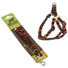 Комплект КАСКАД 01215010-83 (поводок + шлейка) тигровый