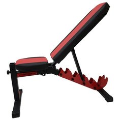 Скамья SportLim Orion 100509/100469 черный/красный