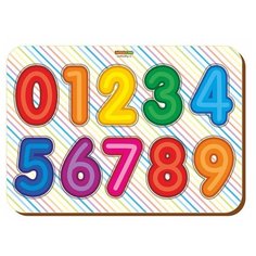 Рамка-вкладыш Woodland Изучаем цифры, цвет (091104), 10 дет.