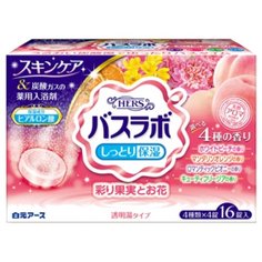Hakugen Соль для ванны Hers Bath Labo с ароматами персика, мандарина, пиона, фрезии