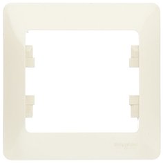 Рамка 1п Schneider Electric GLOSSA GSL000201, бежевый