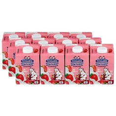 Молочный коктейль Белый город Клубника 1.5%, 500 мл, 12 шт.