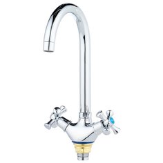 Смеситель для кухни (мойки) Mixline ML10-032 двухрычажный хром