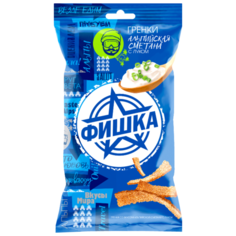 Фишка «Вкусы мира» гренки Альпийская сметана с луком, 120 г