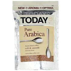 Кофе растворимый Today Pure Arabica сублимированный, пакет, 150 г