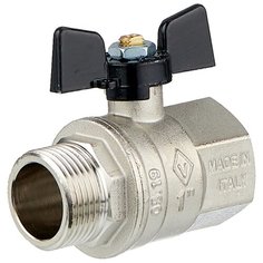 Кран шаровый Bugatti New Jersey 917 муфтовый (ВР/НР), латунь Ду 25 (1")