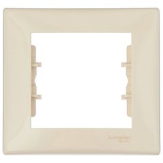 Рамка 1п Schneider Electric SEDNA SDN5800147, бежевый