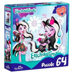 Пазл Origami Enchantimals Сейдж Скунси и Кейпер (03557), 64 дет.