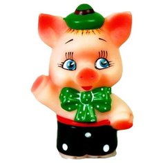 Игрушка для ванной Кудесники Поросенок Ниф-Ниф (СИ-104) черный/зеленый