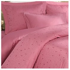 Постельное белье 2-спальное Mona Liza Royal Мозаика брусника сатин-жаккард розовый