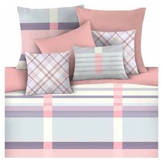 Постельное белье 1.5-спальное Mona Liza Kleo 70 х 70 см сатин голубой / розовый