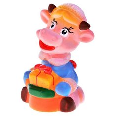 Игрушка для ванной Кудесники Коровка (СИ-166) розовый/голубой