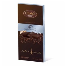 Шоколад Cemoi Горький 47% какао с кристаллами морской соли, 100 г
