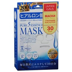 Japan Gals маска Pure 5 Essence с гиалуроновой кислотой, 30 шт.