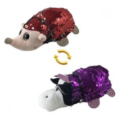 Мягкая игрушка ABtoys Вывернушка Ёжик-Корова с пайетками 6 см