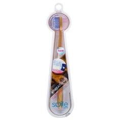 Зубная щетка Smile Care U-02, средняя жесткость, золотой