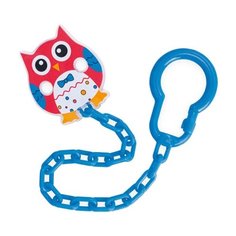Держатель пустышки Canpol Babies Owls 0 м (1 шт.) красный/синий