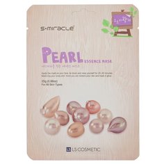 LS Cosmetic тканевая маска S+Miracle жемчуг, 25 г
