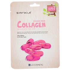 LS Cosmetic тканевая маска s+miracle коллаген, 25 г