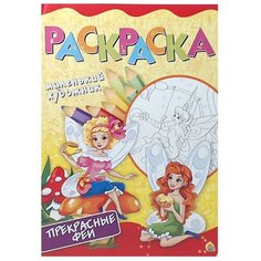 Рыжий кот Раскраска А4. Прекрасные феи