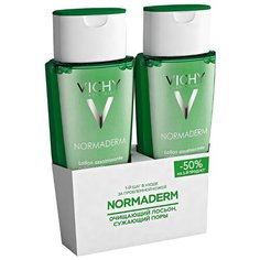 Vichy Normaderm Сужающий поры очищающий лосьон, 200 мл, 2 шт.