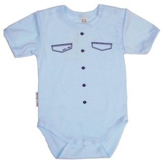 Боди lucky child размер 18 (56-62), голубой