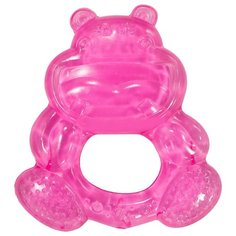 Прорезыватель Canpol Babies Water teether "Happiness" 2/224 розовый бегемотик