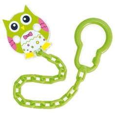 Держатель пустышки Canpol Babies Owls 0 м (1 шт.) зеленый