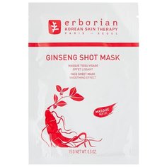 Erborian Тканевая маска Ginseng Shot Mask Женьшень, 15 г