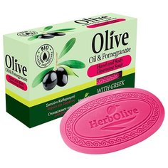 Мыло кусковое HerbOlive Оливковое с гранатом, 90 г