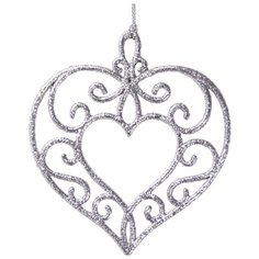 Елочная игрушка Magic Time Сердце (77933) серебристый