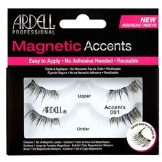 Ardell магнитные накладные ресницы Magnetic Accents 001 черный