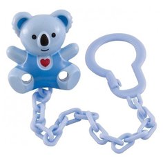 Держатель пустышки Canpol Babies Bear with heart 0 м (1 шт.) голубой