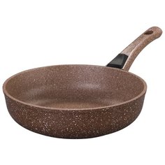 Сковорода Elan gallery Гранит 120180 22 см, с ручкой, коричневый