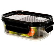 Lock & Lock Контейнер прямоугольный пищевой Modular LBF401 прозрачный/черный