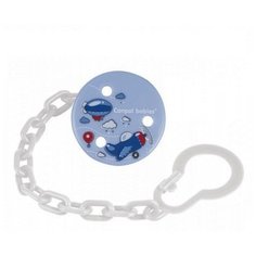 Держатель пустышки Canpol Babies Machines 0 м (1 шт.) синий/белый