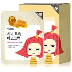 Yadah тканевая маска Moisturizing Mask Pack с медом, 25 г, 12 шт.