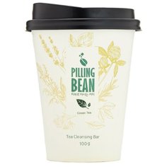 Pilling Bean очищающее мыло для лица и тела Green tea, 100 мл