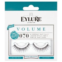Eylure Накладные ресницы Volume Pre-Glued 070 черный