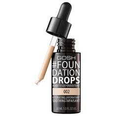 GOSH Тональный крем Foundation Drops, 30 мл, оттенок: 002 Ivory