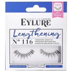 Eylure Накладные ресницы Lengthening 116 черный