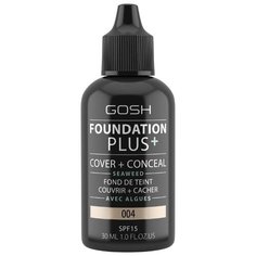 GOSH Тональный крем Foundation Plus, 30 мл, оттенок: 004 Natural