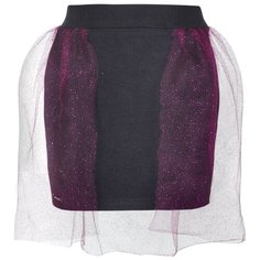 Юбка Nota Bene размер 122, черный/красный