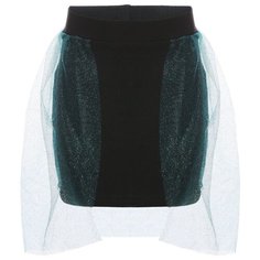 Юбка Nota Bene размер 116, черный/голубой