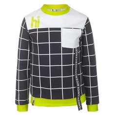 Свитшот Nota Bene размер 128, черная клетка