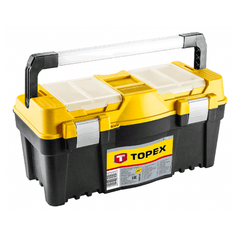 Ящик с органайзером TOPEX 79R128 55x26.5x27 см 22 черный/желтый