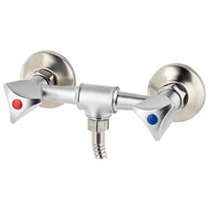 Смеситель для душа Ростовская Мануфактура Сантехники SL119-003 двухрычажный лейка в комплекте хром
