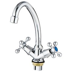 Смеситель для кухни (мойки) Ростовская Мануфактура Сантехники SL71-271F двухрычажный хром